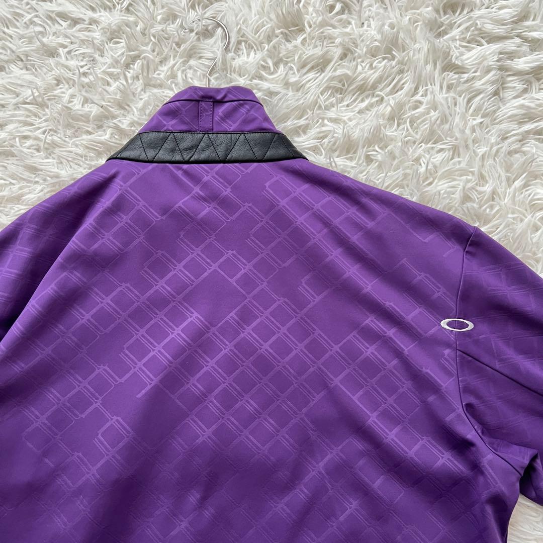 OAKLEY 刺繍　スカル　総柄　長袖　トラック　ジャケット　ジャージ　洗える