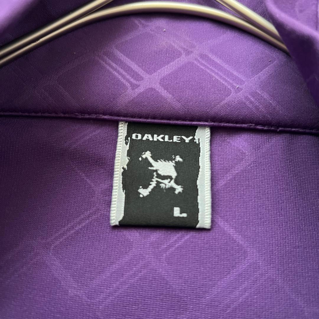 OAKLEY 刺繍　スカル　総柄　長袖　トラック　ジャケット　ジャージ　洗える