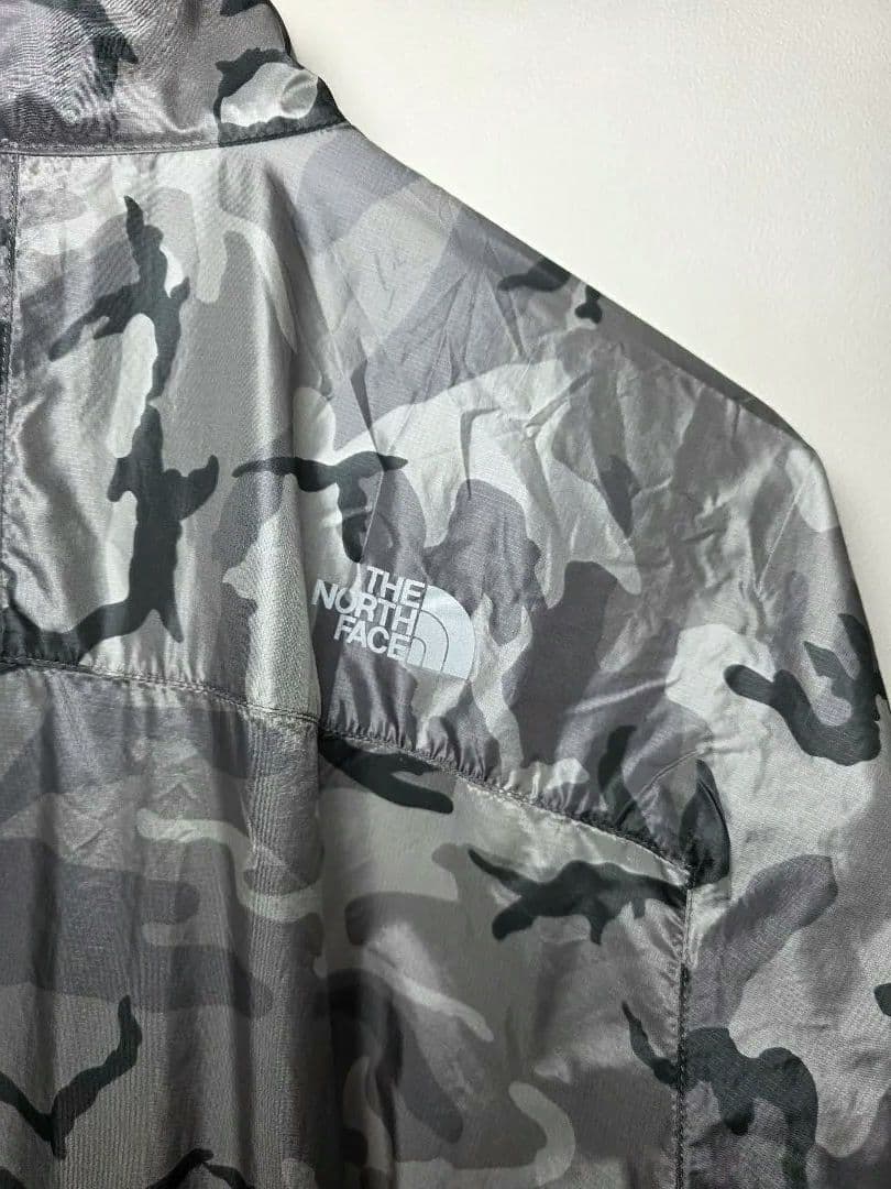 美品 ザ・ノース・フェイス ナイロン ジャケット M グレー系 収納袋付