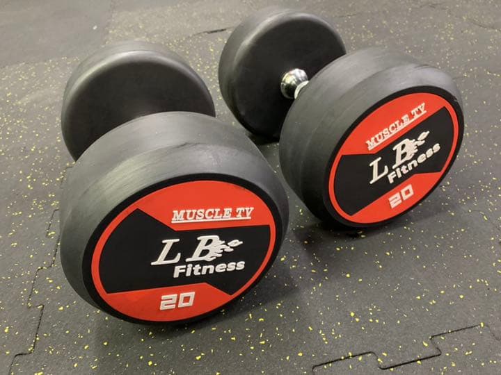 ラバーラウンドダンベル  22.5kg 2個