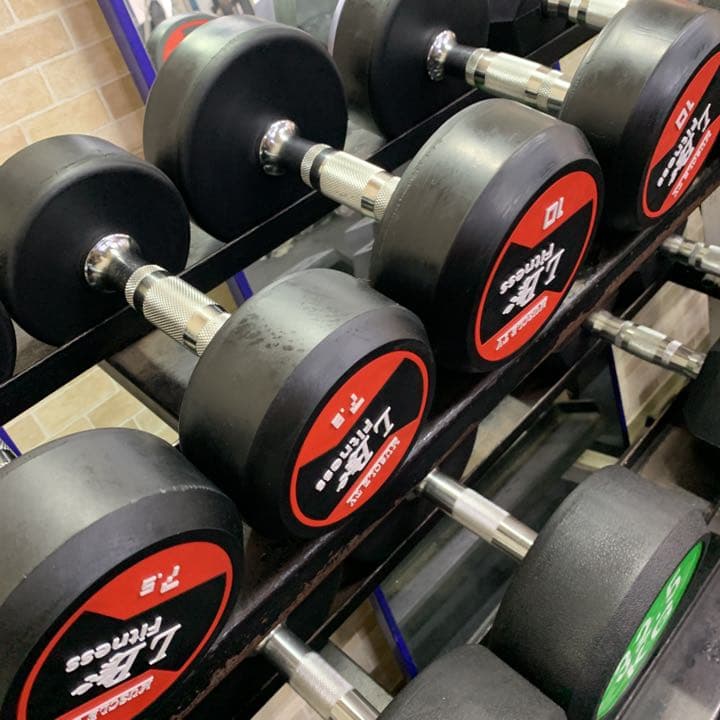 ラバーラウンドダンベル  22.5kg 2個