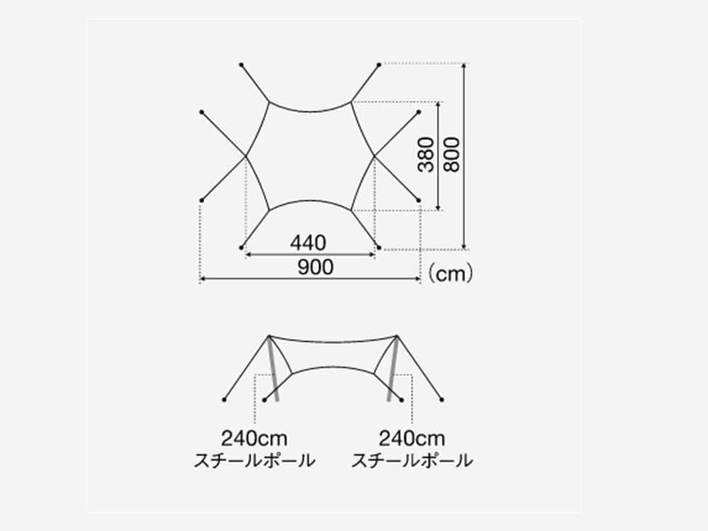 スノーピーク ランドネスト TP-870 タープセット
