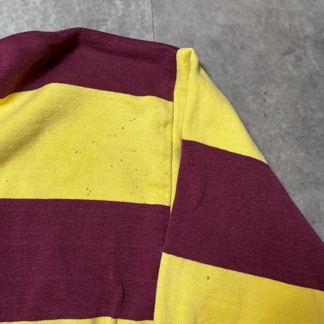 LANDS’END ラガーシャツ XL ラグビーシャツ 長袖 ポロシャツ