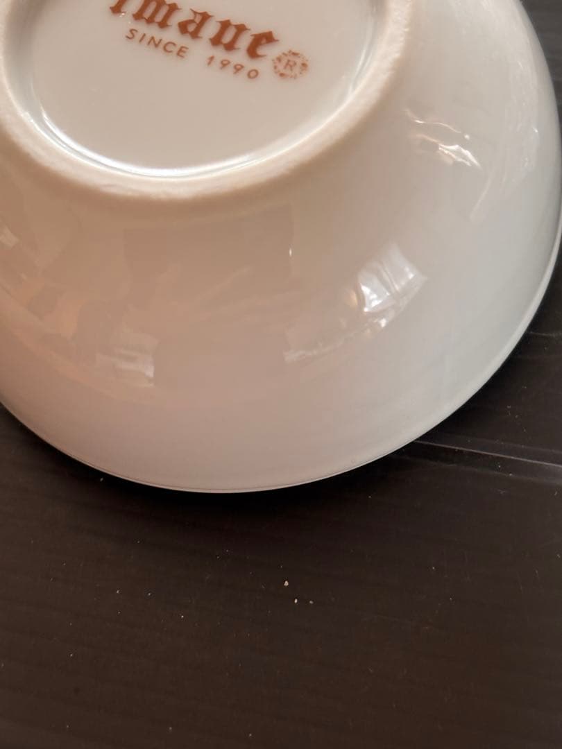 未使用ビンテージ❣️イマン すみれ 陶器小物入れ