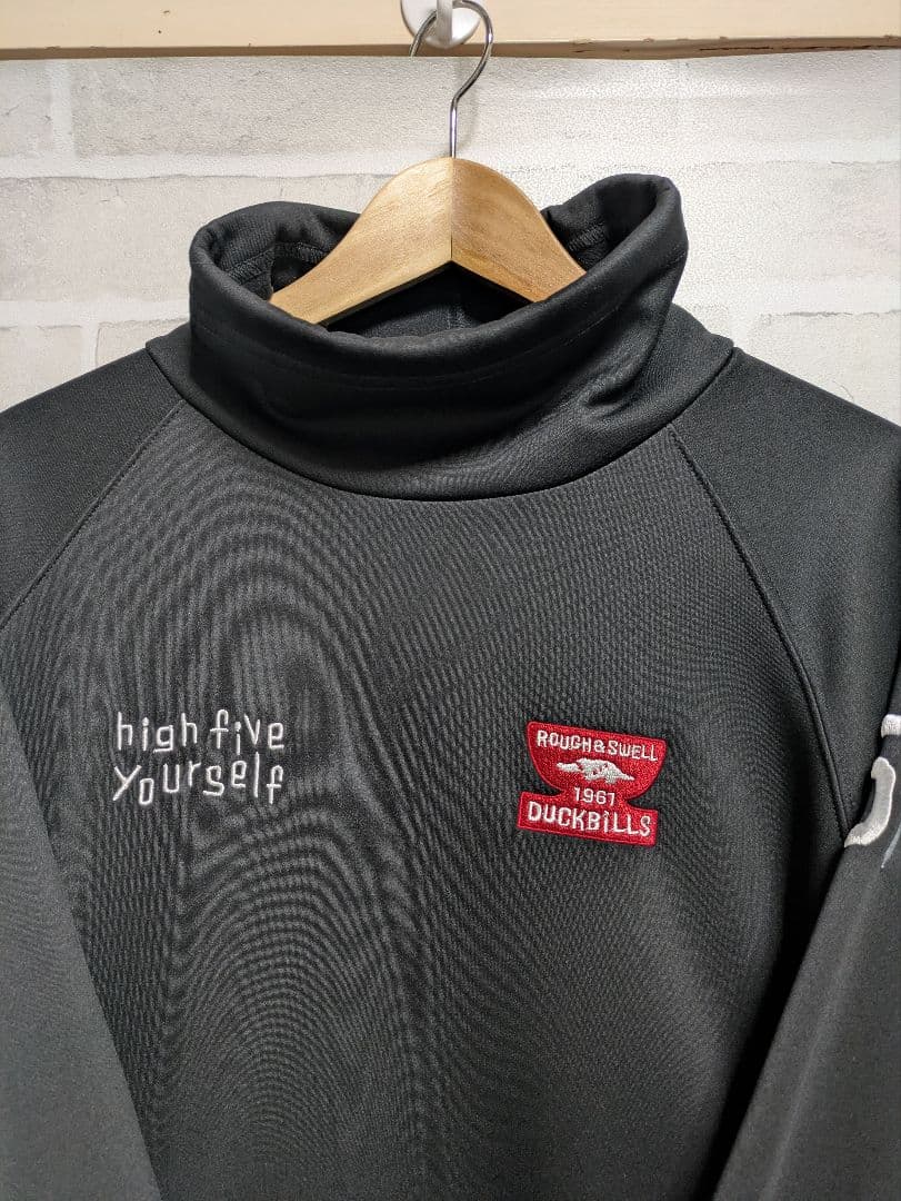 ROUGH＆SWEL GOLF　BLACKＬ　裏起毛　トレーナー　美品