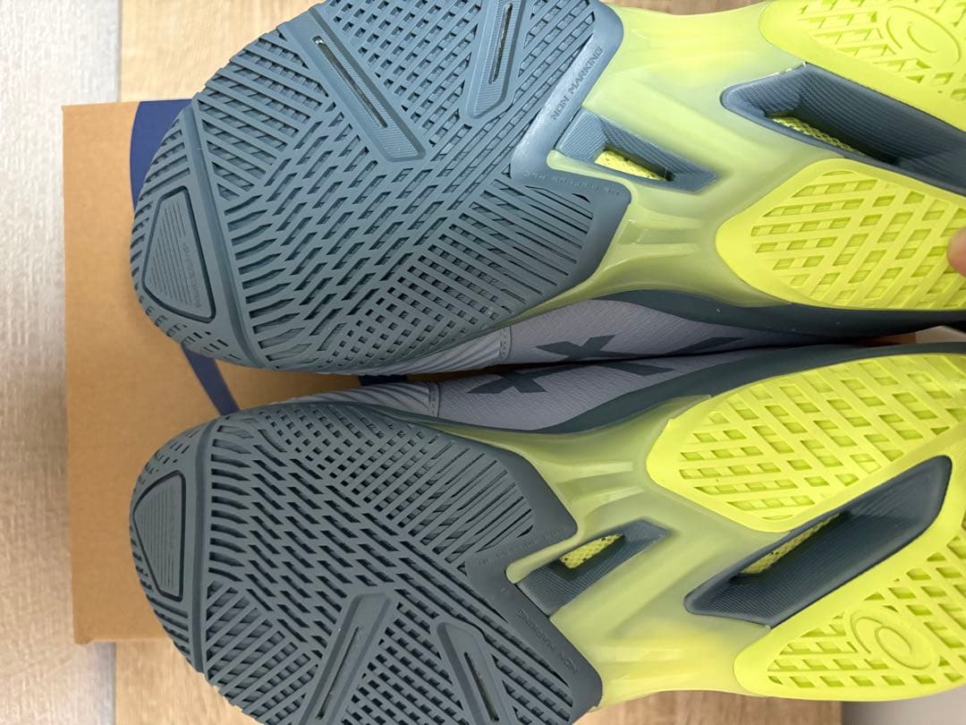 ASICS SOLUTION SPEED FF 4 27.5cm グレー/黄