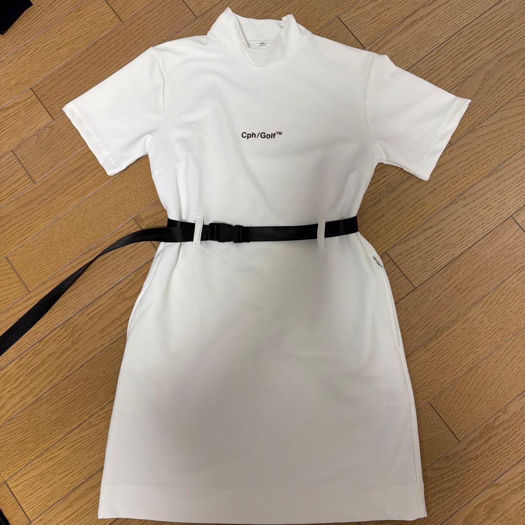 Cph/Golf ベルト付きワンピース ホワイト