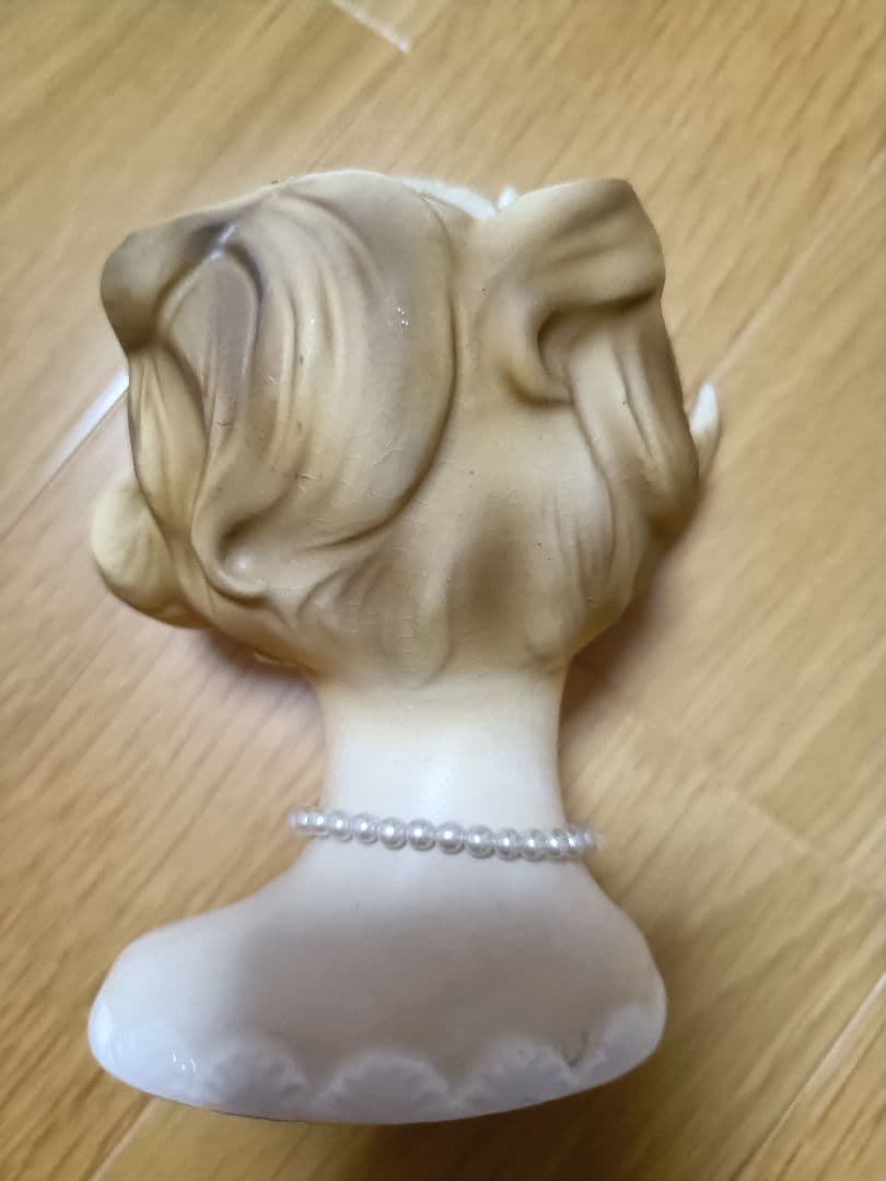 レディ　ヘッドベース　瀬戸ノベルティ　セトモノ　ヴィンテージドール　陶器　花瓶