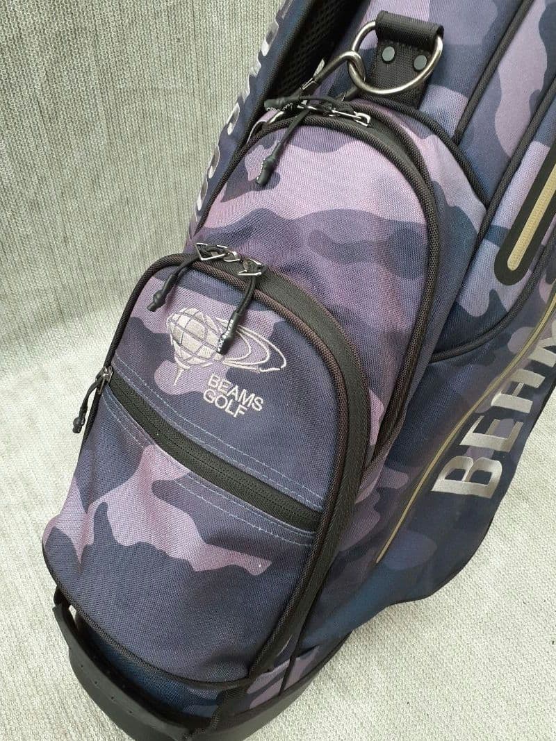 BEAMS GOLF ビームスゴルフ ブルーグレーカモフラ キャディバック