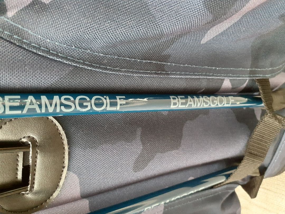 BEAMS GOLF ビームスゴルフ ブルーグレーカモフラ キャディバック