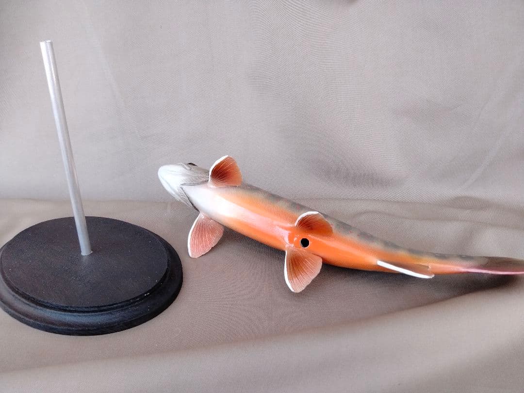 2ハンドメイド　27cmオショロコマ　イワナ　魚模型　フィギュア　ルアー釣り