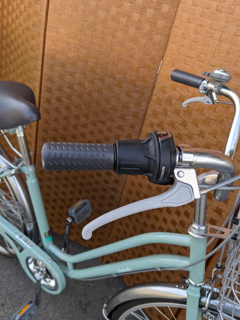 U052 美品 普通自転車 27インチ 6段変速 カギ付き