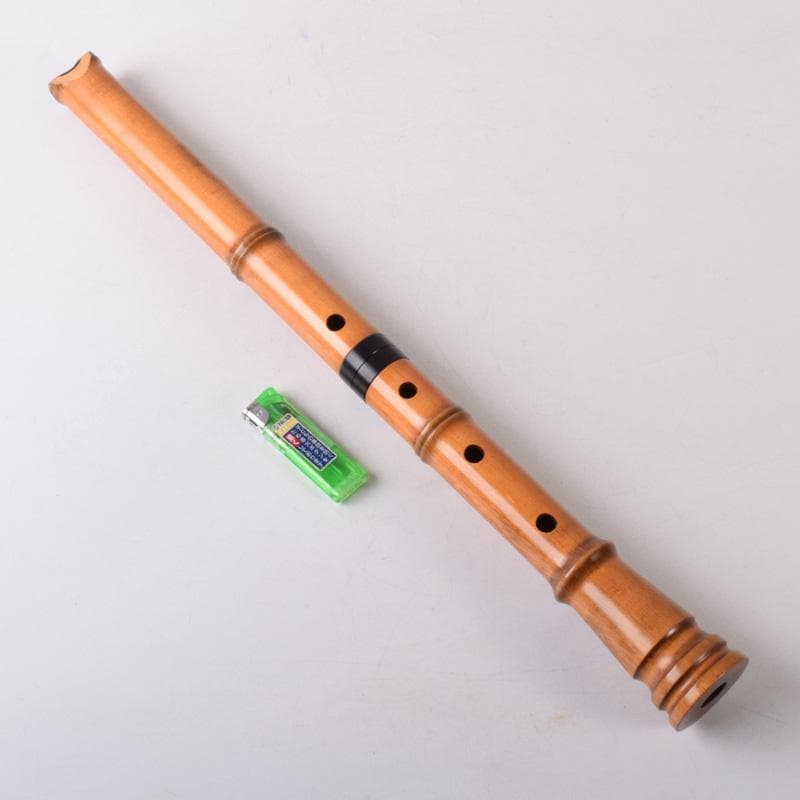 和楽器　木管楽器　尺八　縦笛　笛袋付　V　7231