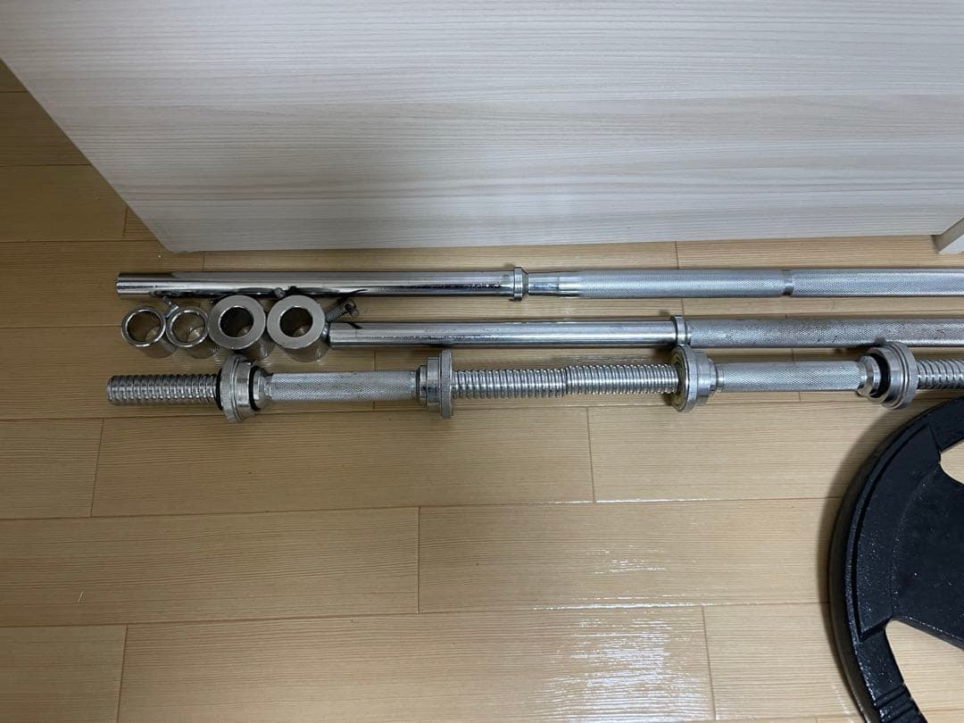 野村ボデファイティングロードバーベル2本ダンベル2本　125kg まとめ割