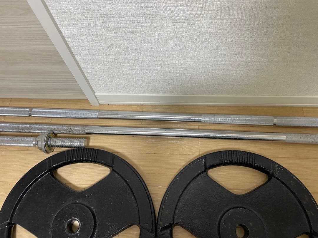 野村ボデファイティングロードバーベル2本ダンベル2本　125kg まとめ割