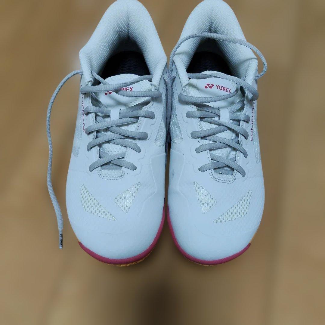 YONEX バドミントンシューズ ホワイト/ピンク