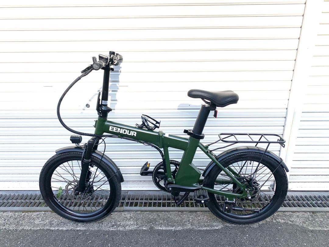 送料無料EENOURディスクMTB折り畳み電動アシスト自転車20インチ動作確認済