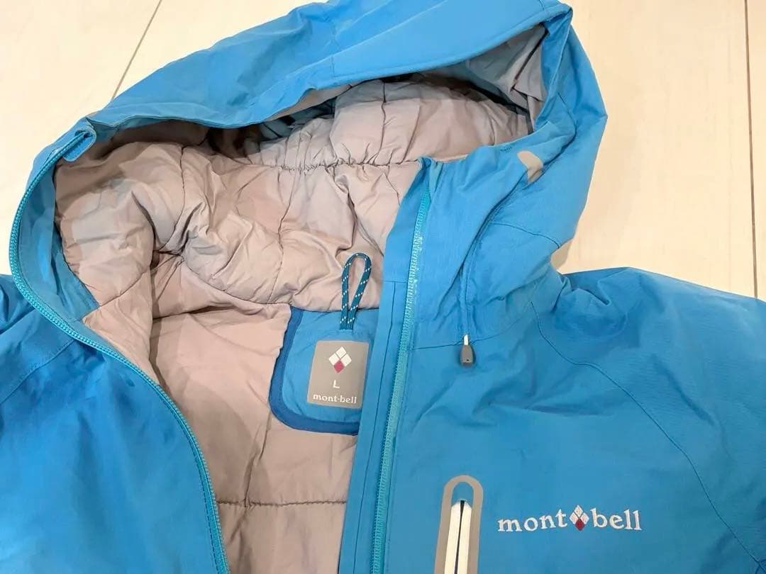 mont-bell 青 スキーウェアLサイズ レディス