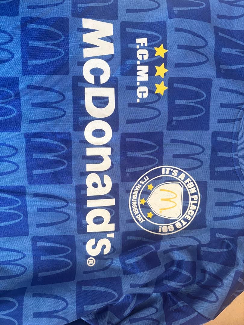 激レア！マクドナルドのオフィシャルサッカーユニフォーム（ゲームシャツ）