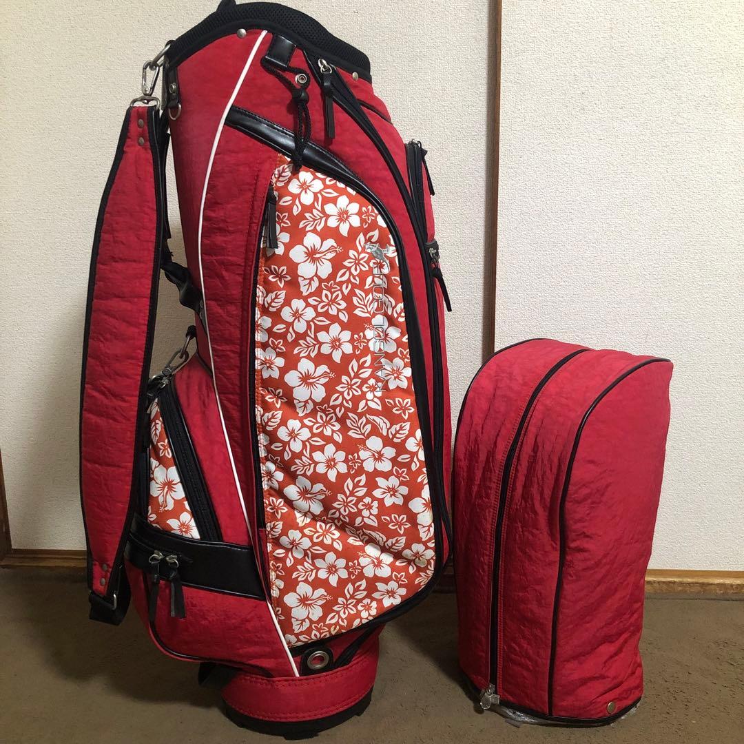 入手困難 高級ブランド カンゴール ハイビスカス ゴルフバッグ ほぼ新品 美品