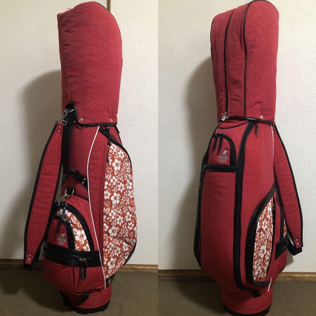 入手困難 高級ブランド カンゴール ハイビスカス ゴルフバッグ ほぼ新品 美品