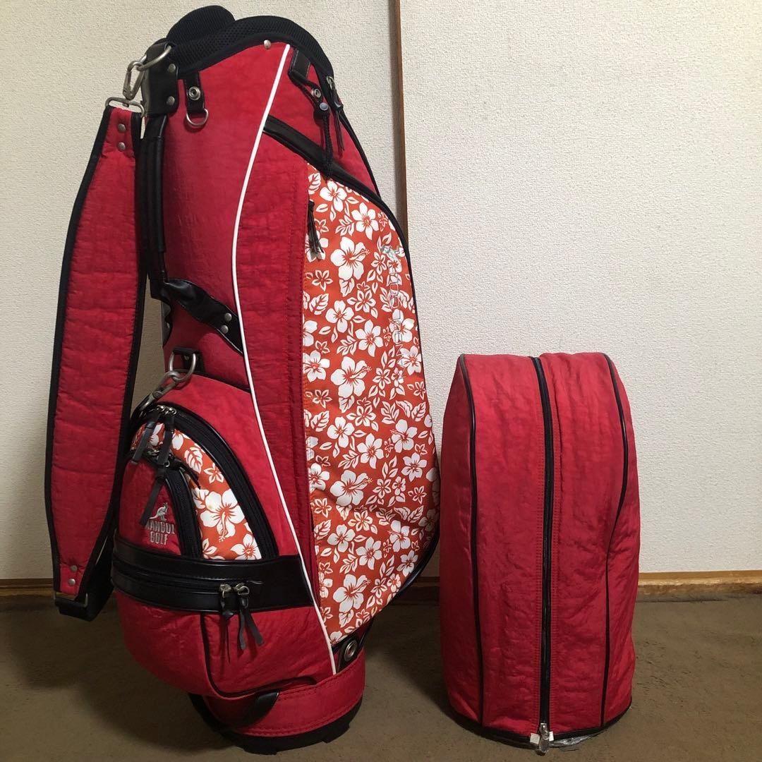 入手困難 高級ブランド カンゴール ハイビスカス ゴルフバッグ ほぼ新品 美品