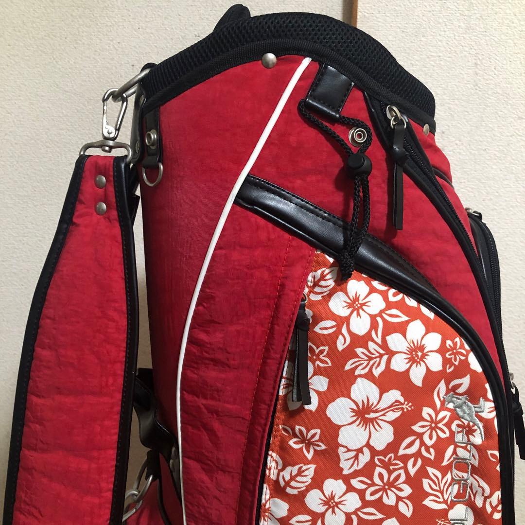 入手困難 高級ブランド カンゴール ハイビスカス ゴルフバッグ ほぼ新品 美品