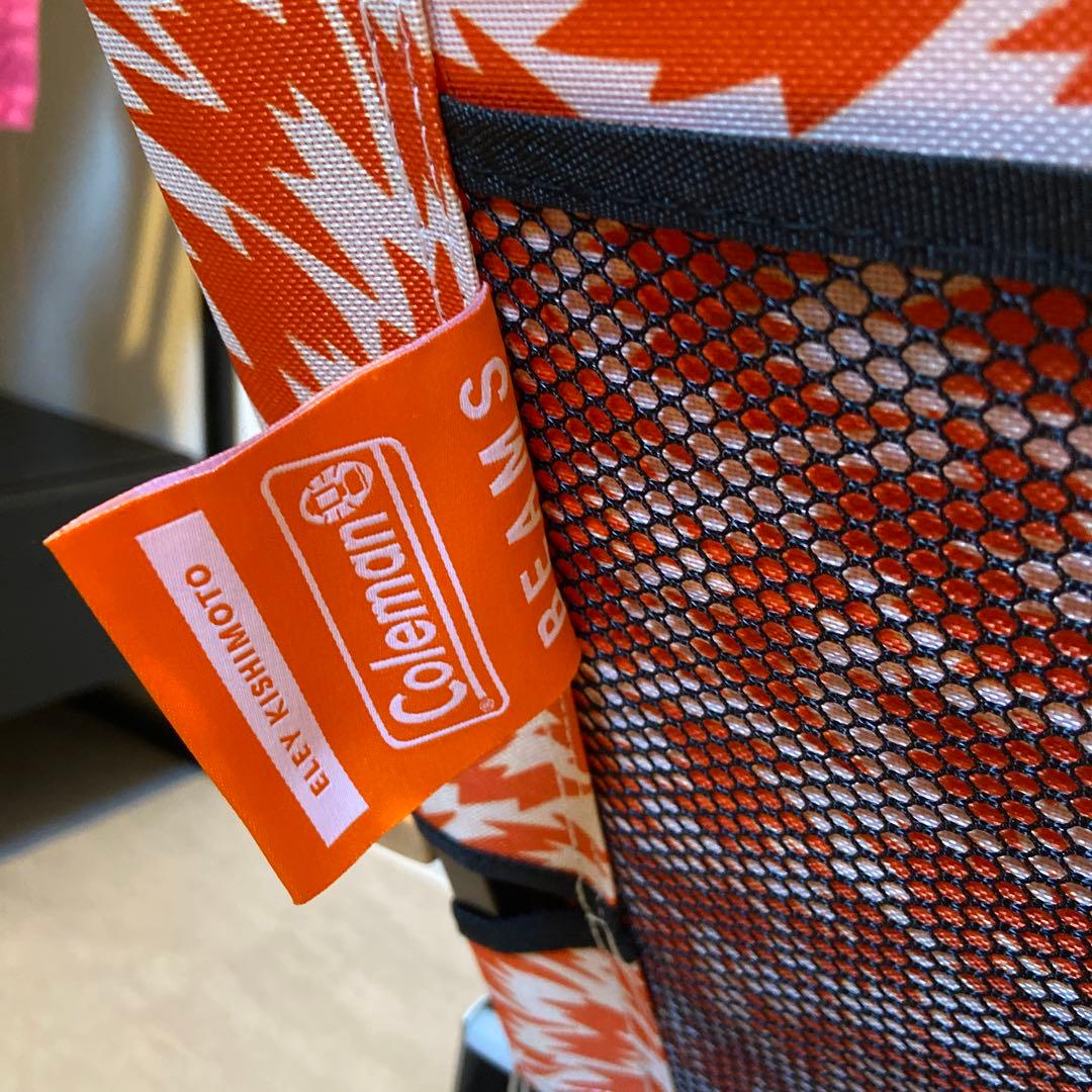 美品　イーリー キシモト × コールマン × ビームス 別注 チェア　オレンジ