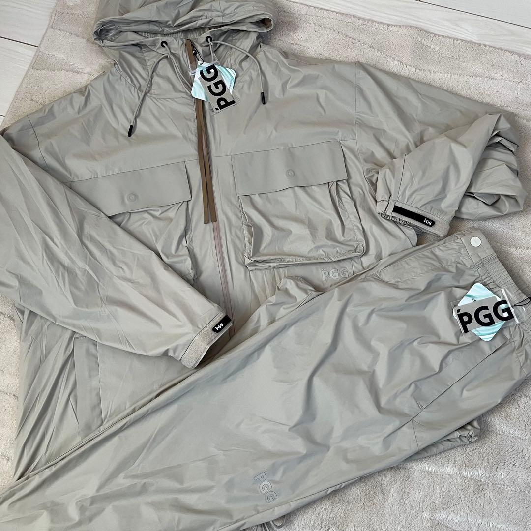 新品★104,500円PGG パーリーゲイツ 春夏ゴルフセットアップ ベージュ５