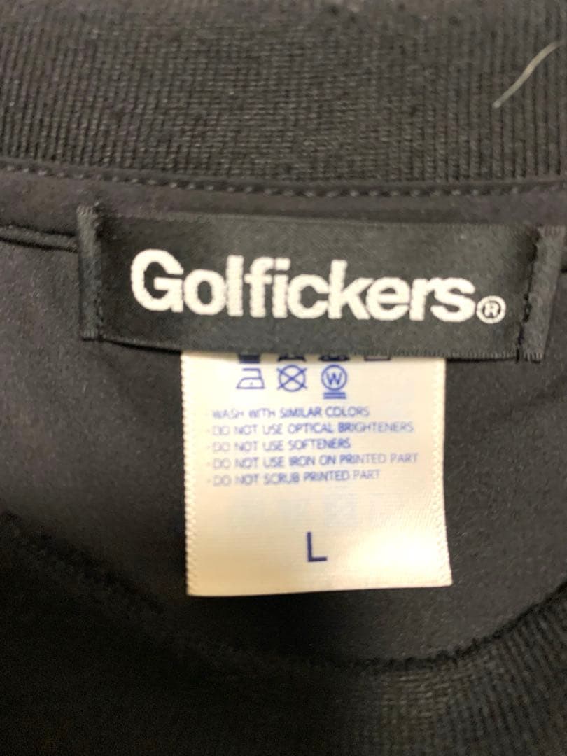 ゴルフィッカーズ　Golfickers 半袖　ブラック ワイドシルエットT