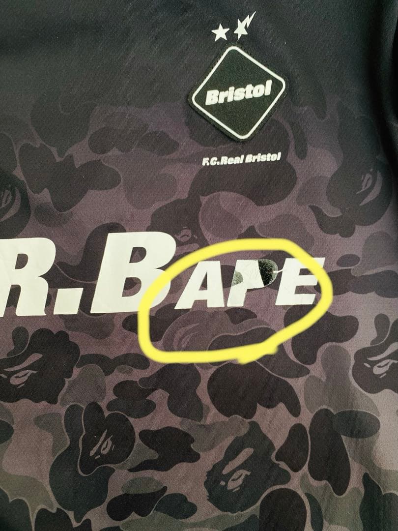 F.C.Real Bristol A BATHING APEセットアップ　M
