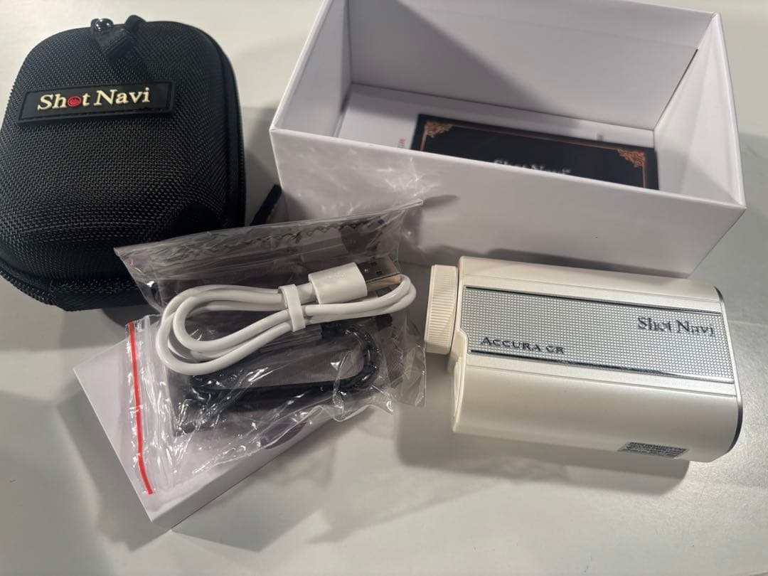 ShotNavi Accura GR ゴルフ用距離計　白