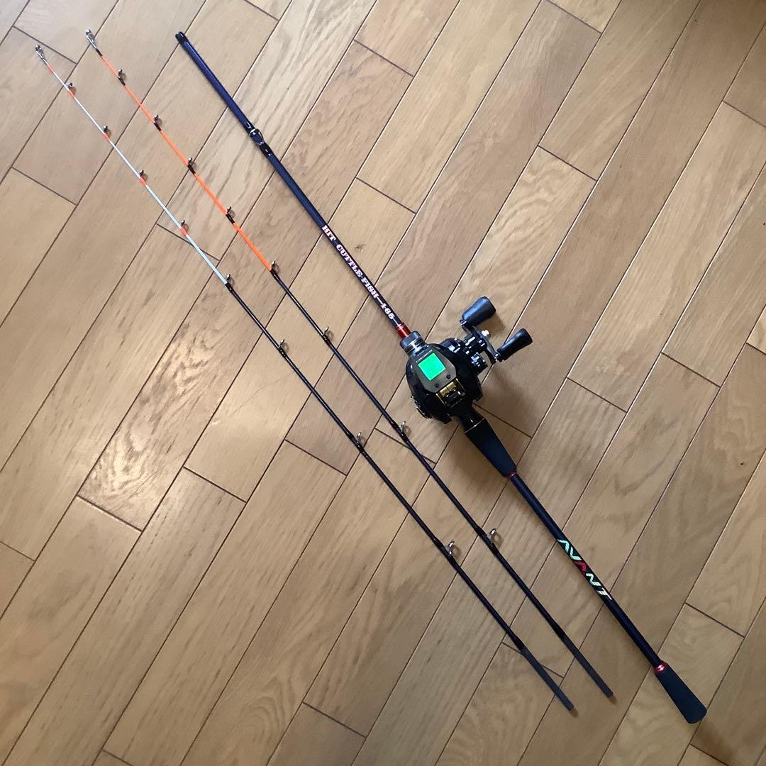 タイラバ　タチウオ　1.68m 2WAYロッド&デジタルカウンター付ベイトリール
