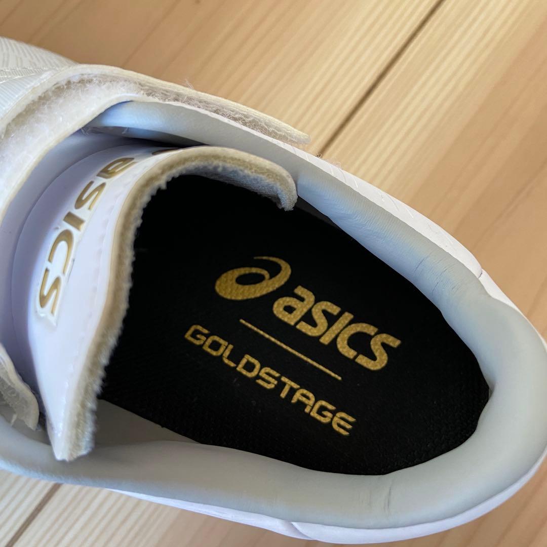 新品未使用　ASICS ゴールドステージ ホワイトスパイク　24.0㎝