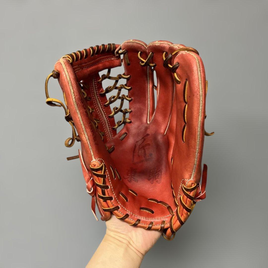 1277 東駒 型抜群 美品 硬式 外野手用グローブ