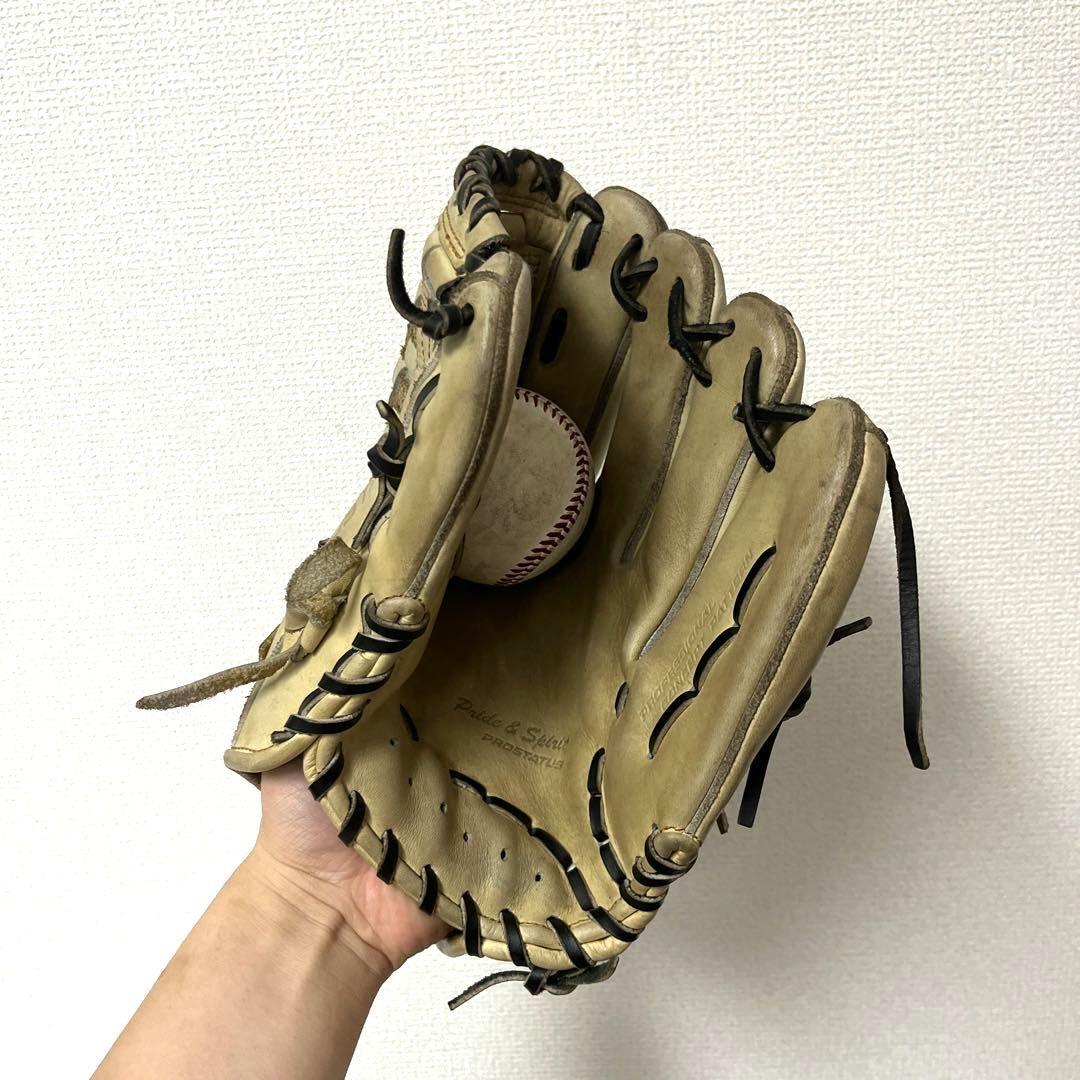 648 ZETT プロステイタス 源田モデル 型抜群 美品 軟式 内野手グローブ