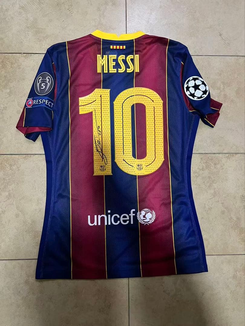 ICONS FCバルセロナ Messi メッシ 直筆サイン入り ユニフォーム