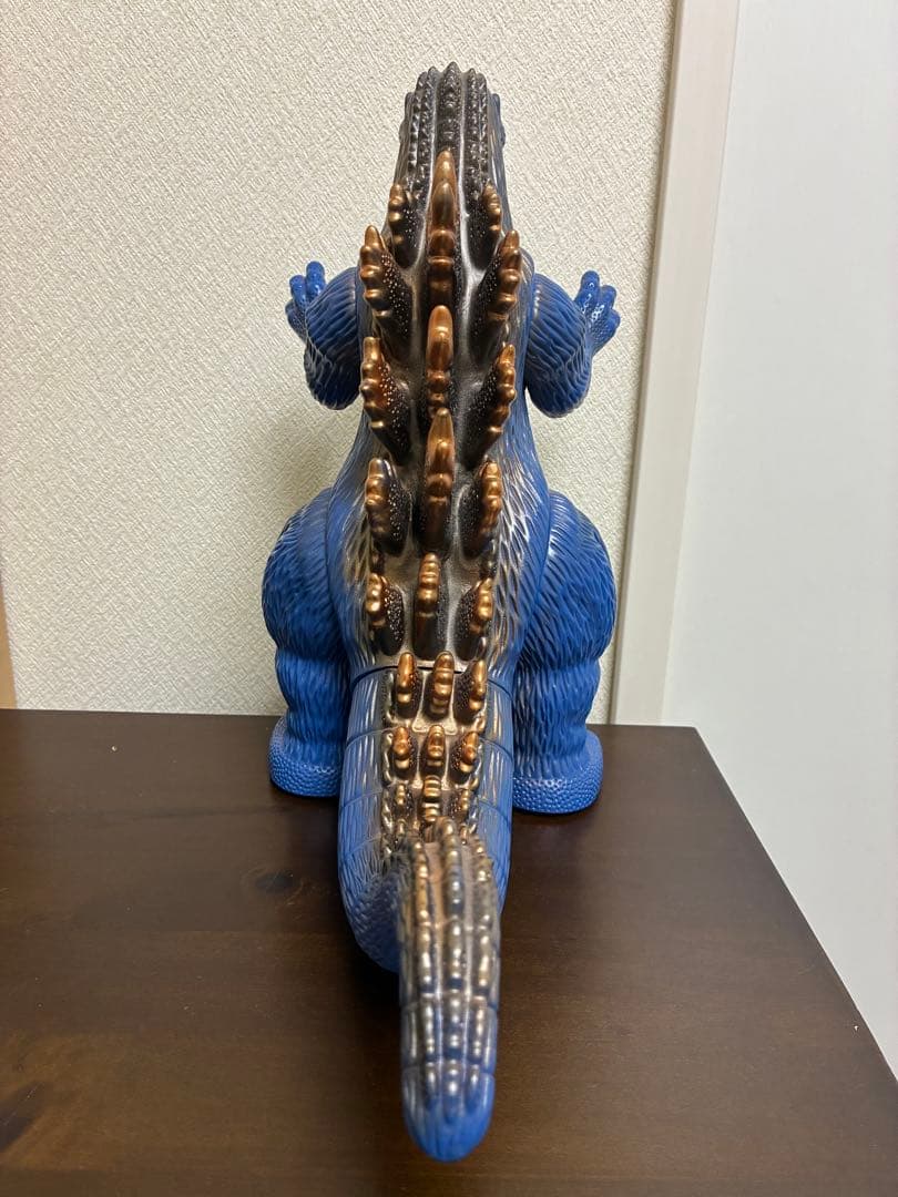 マルサン ゴジラ 約30cm ブルー ブロンズ背びれ ソフビ