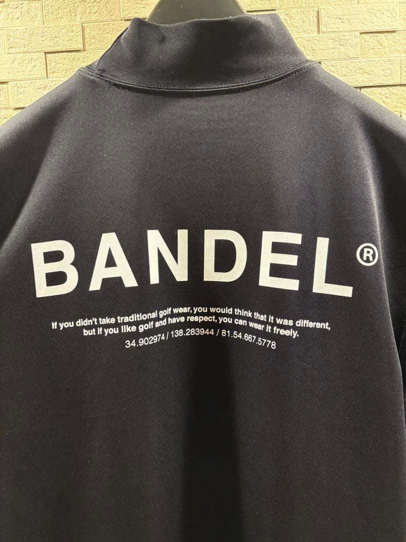 BANDEL ゴルフウェア ブラック モックネック XL
