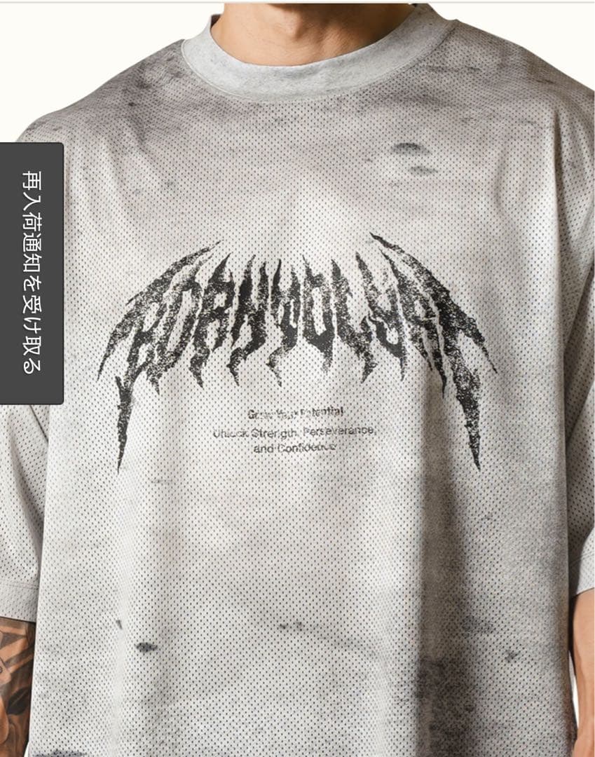 ウォーキング・ランニングウェア LYFT DEATH L LOGO MESH BIG T-SHIRT