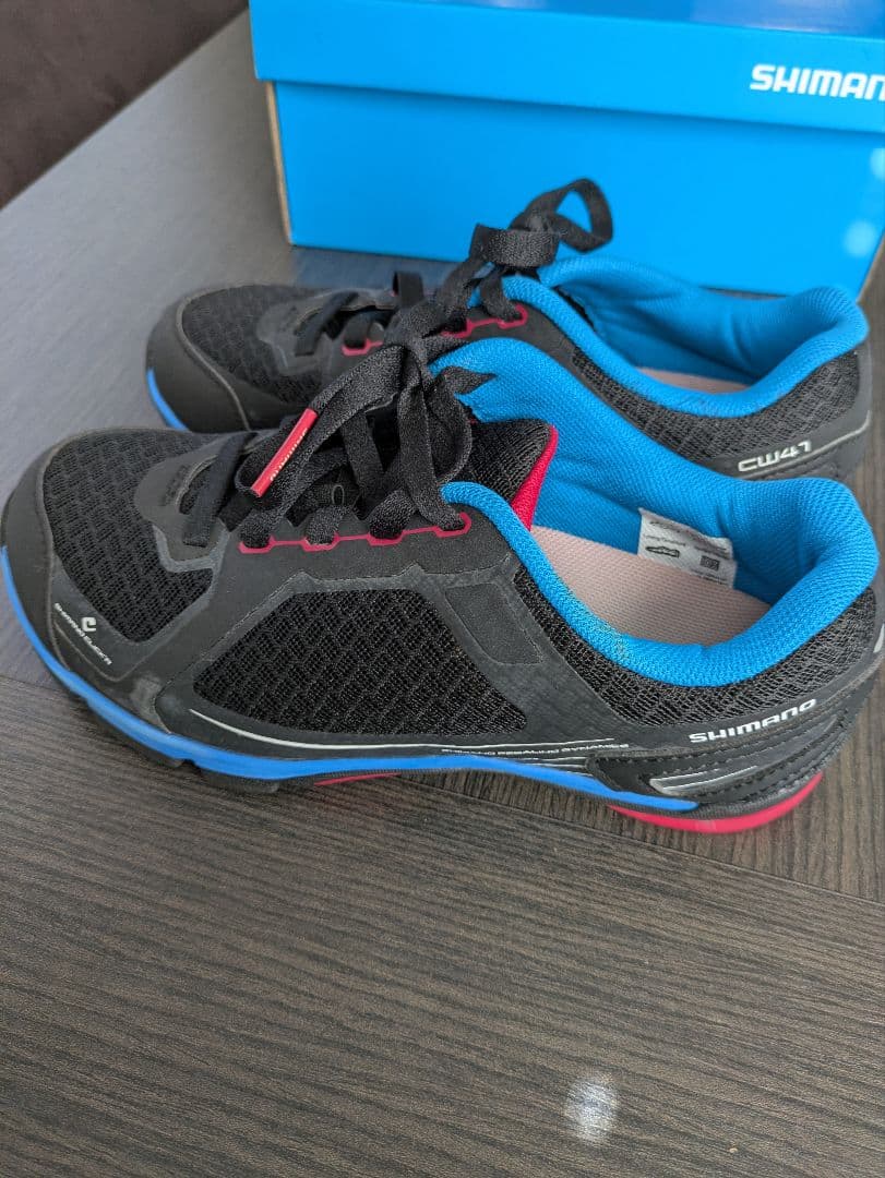 【美品】SHIMANO SH-CW41L SPDシューズ クリート付き