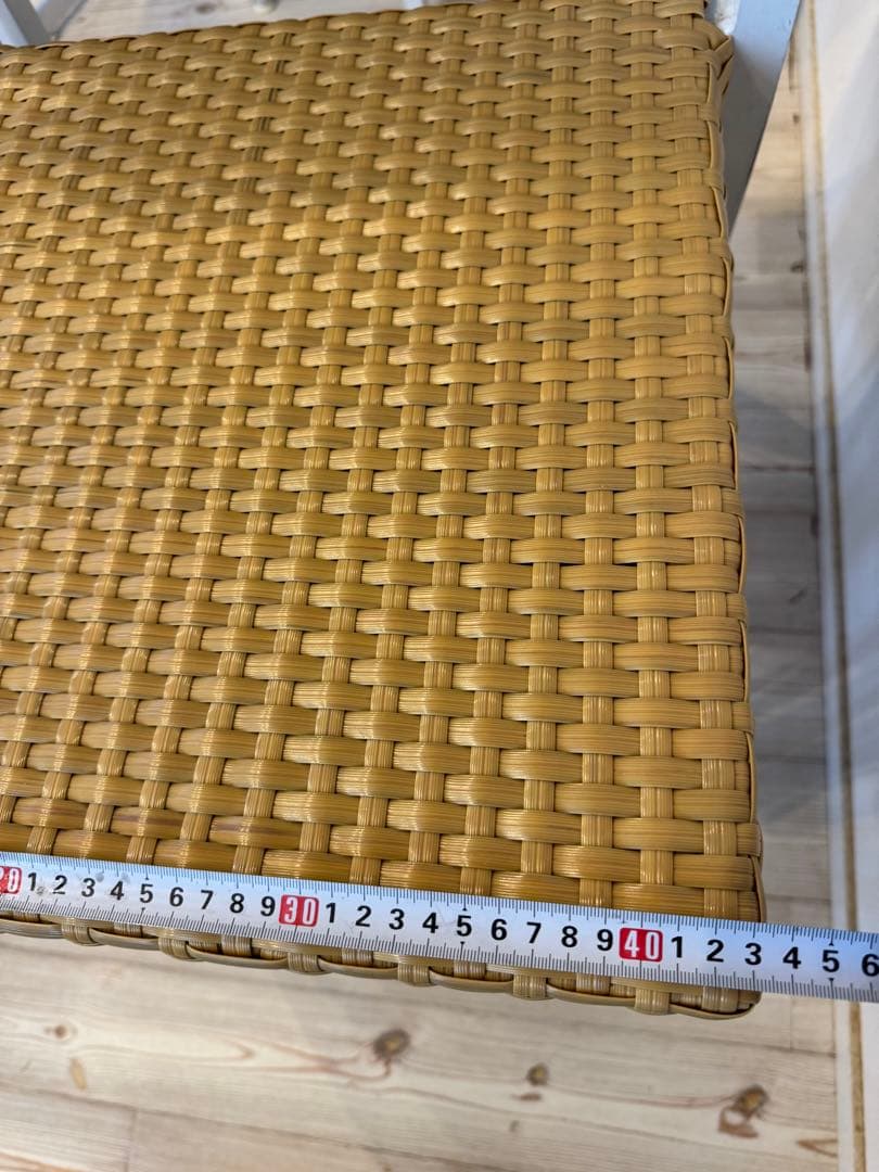 ラタン調スタッキングチェア 4脚セット テラス ガーデンチェア①