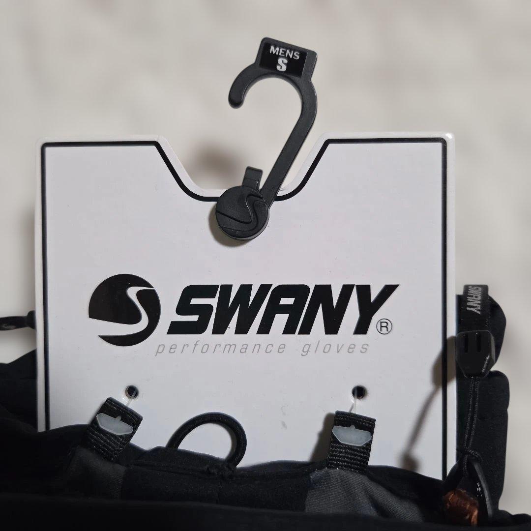 新品未使用　SWANY メンズ グローブ Sサイズ 黒/茶色