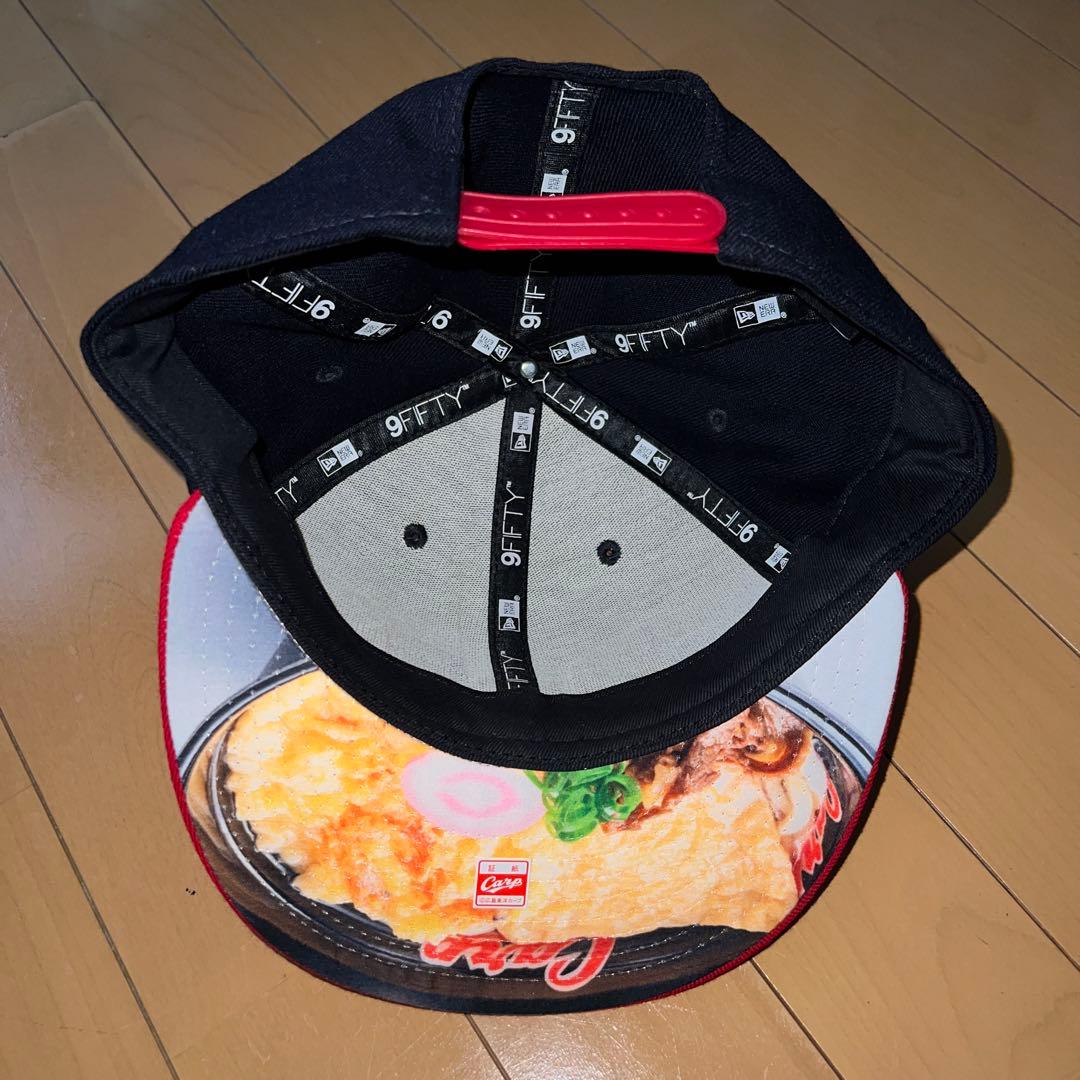 【美品】カープうどん ニューエラ フリーサイズ