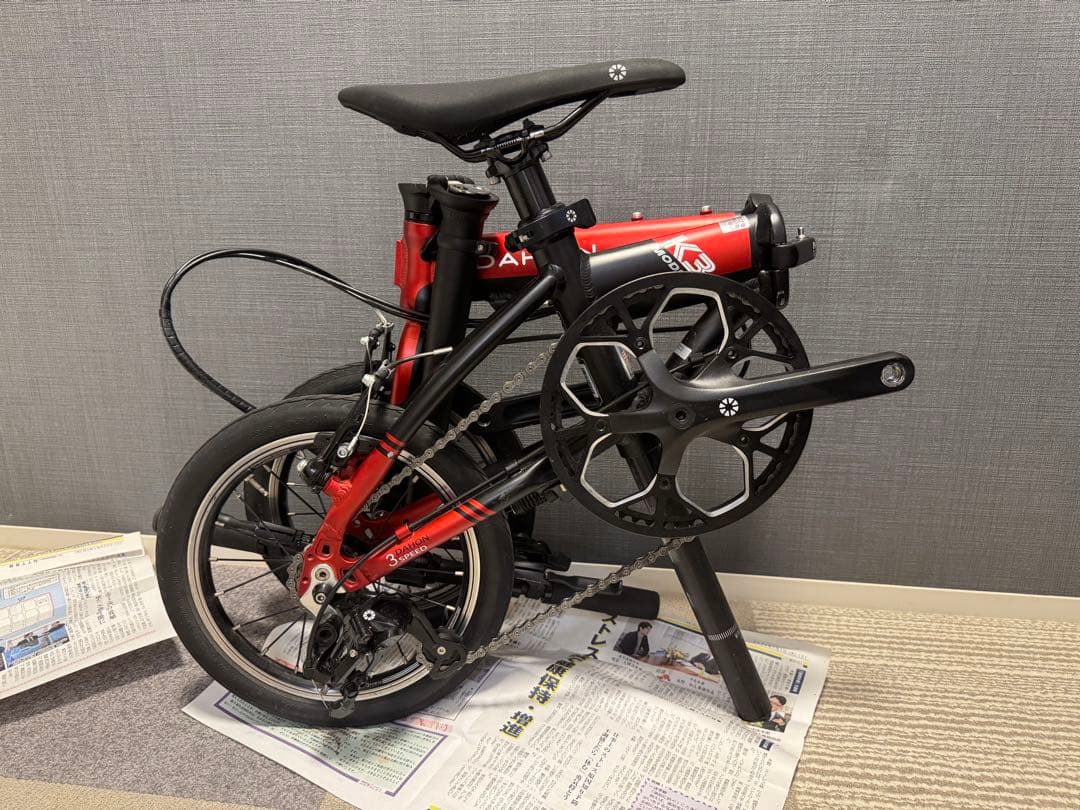 DAHON K3 折りたたみ自転車　赤　レッド