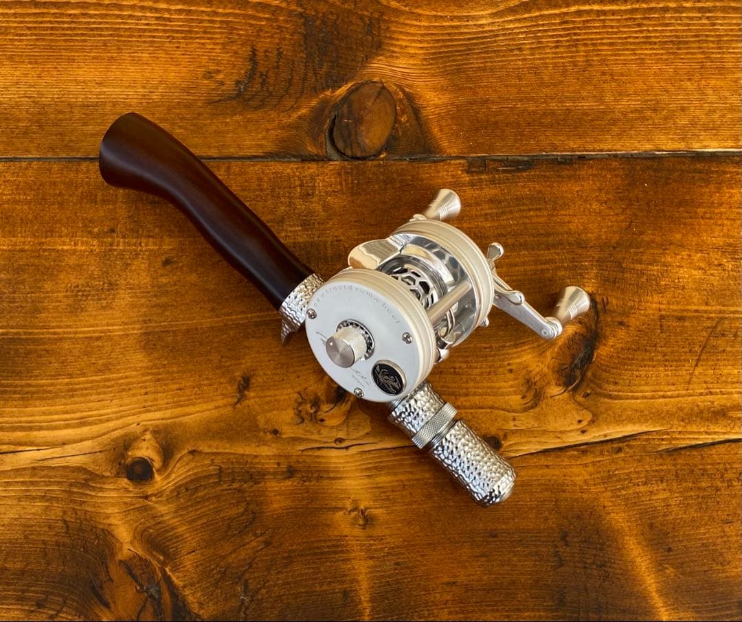 ガングリップ　ハンドメイド　ウッドグリップ　ロッドビルディング　トラウト　渓流