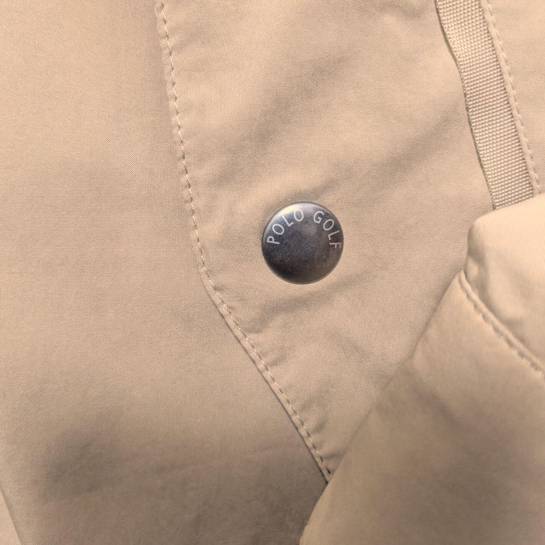 POLO GOLF ベージュ ハーフジップ ジャケットドローコード付