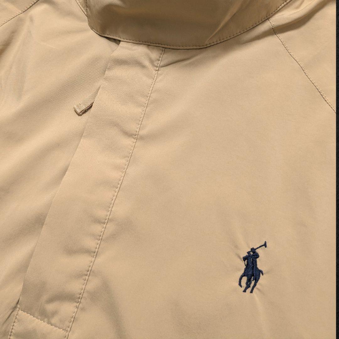 POLO GOLF ベージュ ハーフジップ ジャケットドローコード付