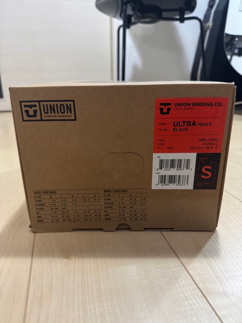 UNION ULTRA ビンディング 24-25モデル　ブラック S