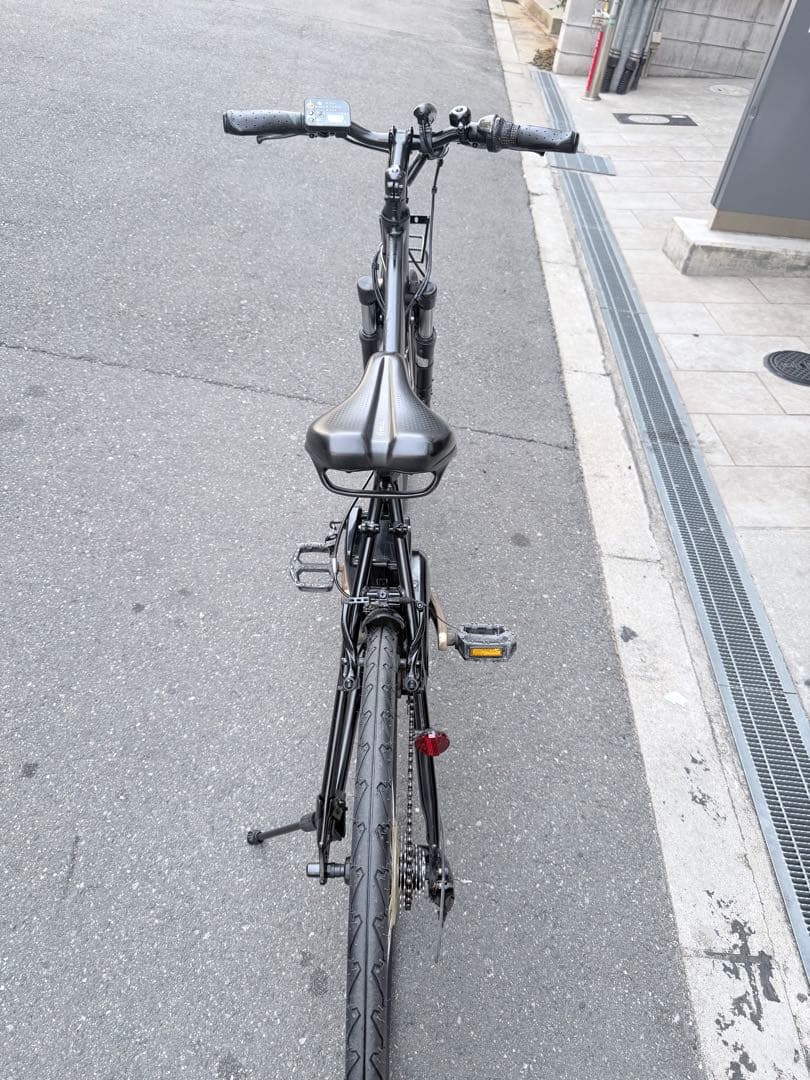 大阪府　Panasonic 電動アシスト自転車 スポーツタイプ 黒
